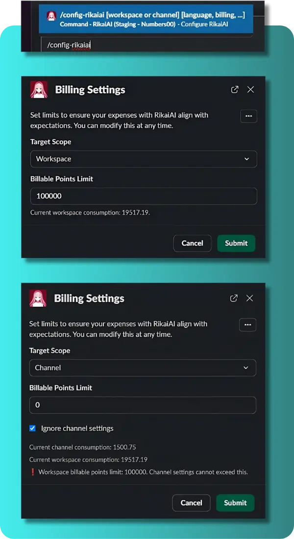 Billing Settings