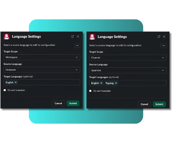 Language Settings